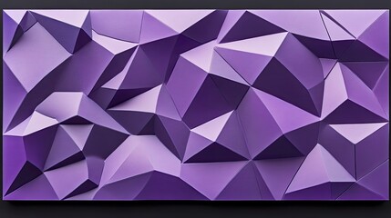Poster - A modern abstract geometric texture with polygonal details and a gradient of purple shades.