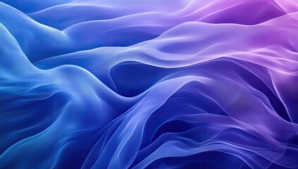 Poster - abstract blue purple waves flowing dark background, design