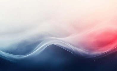 Poster - abstract red blue wave background, digital art, website banner