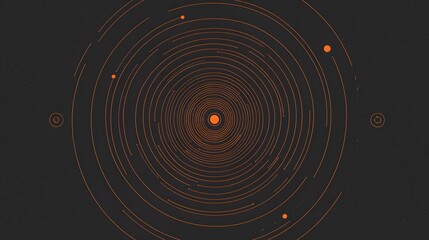 Poster - Abstract cosmic swirl, vibrant red and orange spiral pattern against a dark backdrop, evokes themes of space and creativity.