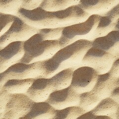 Wall Mural - Beach sand texture, windblown ripples, sunlight, background blur, summer backdrop