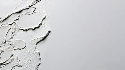 Poster - Abstract White Texture: A Study in Light and Shadow
