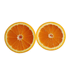 Wall Mural - Fresh Oranges With Transparent Background, Generative AI