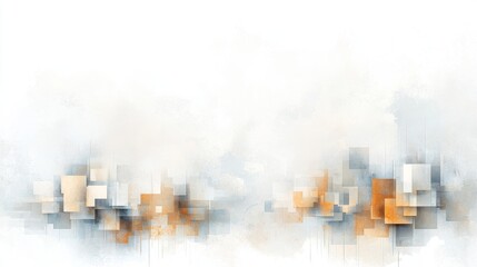 Poster - Abstract digital artwork modern art gallery graphic design minimalist environment wide-angle view contemporary aesthetics for creative inspiration