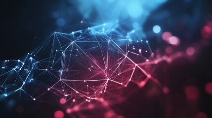 Abstract image of geometric technology digital background