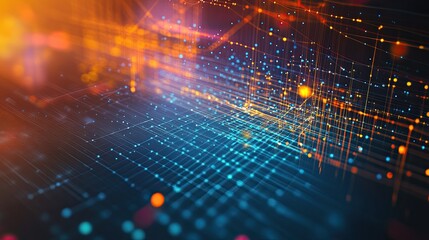 Abstract image of geometric technology digital background