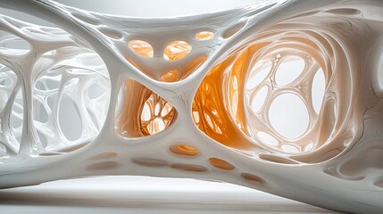 Poster - a surreal sculpture shifting between liquid and solid states, its metallic surface reflecting ambient light, intricate morphing patterns, futuristic and dreamlike aesthetic, highly detailed textures,