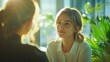 © CinimaticWorks - woman meeting financial expert for advice on investment planning business agreement and contract compliance in professional office