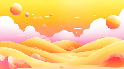 Poster - This image presents an abstract landscape with fantasy and color