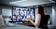 © Andrey Popov - Female HR professional conducting online video conference