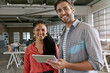 © A.B./peopleimages.com - Designers, tablet or people in small business for portrait, skill development or collaboration. Research, startup or creative strategist brainstorming in meeting for project, discussion or planning
