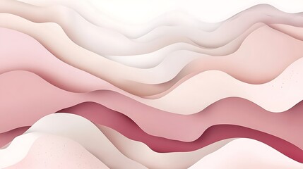 Poster - Soft layered paper texture illustrating beautiful shades of pink