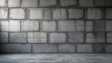 Poster - Concrete wall texture with smooth surface and minimal design ideal for modern architecture and industrial backgrounds