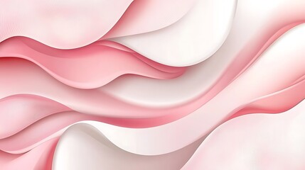 Poster - Beautiful abstract background featuring curved pink and white pastel colors