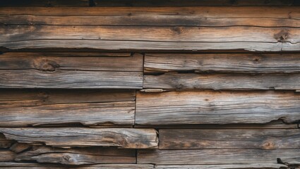 Poster - Weathered wooden planks background with distinct textures and colors in a rustic style suitable for various design applications