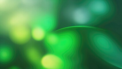 Aufkleber - Abstract green gradient background with blurred bokeh lights creating a smooth and vibrant texture suitable for various design projects