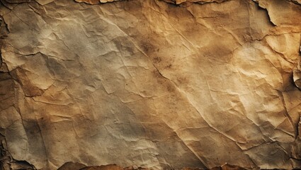 Poster - Textured vintage paper background with crumpled surface and brownish tones for design projects and creative applications