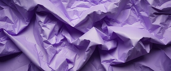 Aufkleber - Crumpled textured purple paper background with folds and creases for design use