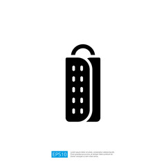 Poster - Modern Iconic Design of a High-Rise Building in a Flat Vector Style Representing Urban Architecture and Development