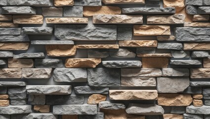 Poster - Natural stone texture wall background showcasing abstract decorative patterns ideal for various design projects and applications.