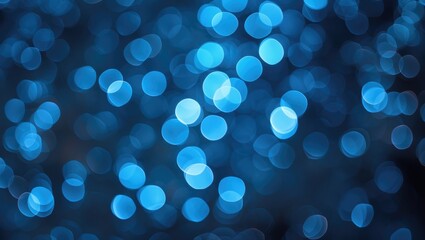 Poster - bright abstract blue bokeh background creating an enchanting and dreamy atmosphere ideal for design 