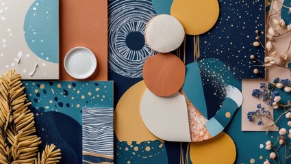 Poster - colorful abstract patterns and textures for creative design projects, ideal for textiles, wallpaper,