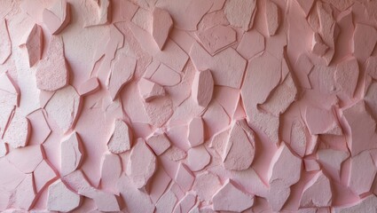 Poster - Textured light pink plaster wall background with abstract design for artistic interiors and decorative wallpaper applications.