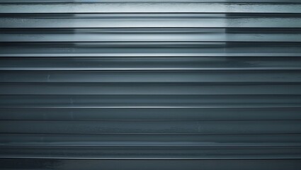 Poster - Dark gray corrugated glass texture background with smooth horizontal lines ideal for design and architectural applications
