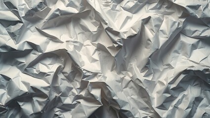 Leinwandbilder - Crumpled white paper texture background with shadows and highlights for design and artistic applications
