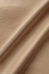 Poster - Beige leather texture background with soft draping highlighting subtle grain patterns suitable for upholstery and design applications