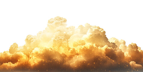 Wall Mural - Vivid golden explosion cloud details