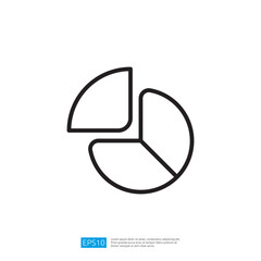 Poster - Abstract Icon of Segmented Circle Design for Data Analysis and Business Statistics Visualization in Modern Graphic Style