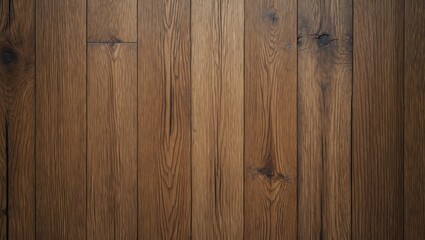 Poster - brown wooden floor texture with natural grain and knots, horizontal planks arranged in a seamless pa