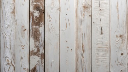 Poster - Textured wooden planks with a variety of natural patterns and finishes in light and dark shades of beige and brown