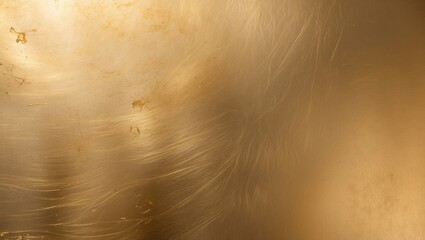 Poster - Golden textured background with subtle scratches and imperfections, suitable for abstract design and decorative purposes.