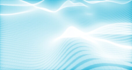 Poster - Image of white lines moving on blue background