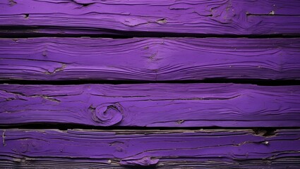 Poster - Purple wooden texture background with vivid color and natural grain pattern of weathered planks.
