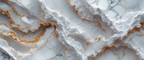 Poster - marble texture with gold veins natural stone background in high resolution for design and decoration