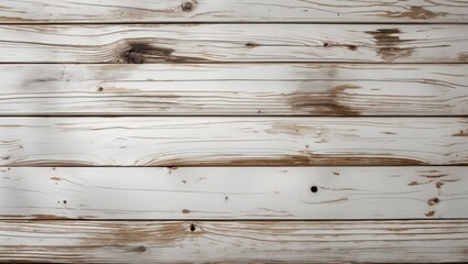 Poster - Whitewashed wooden planks background with natural textures and grain patterns suitable for design and decoration applications