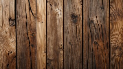 Poster - Wooden texture background with different shades of brown featuring various patterns and grain details in a vertical arrangement