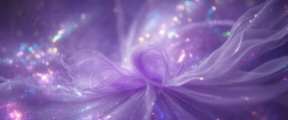 Poster - Purple fabric with sparkles in abstract design soft focus background
