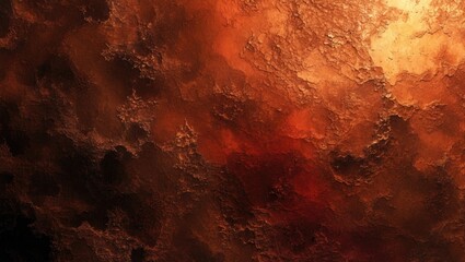 Poster - Abstract texture background in warm tones of red, orange, and brown with a rough, uneven surface pattern.