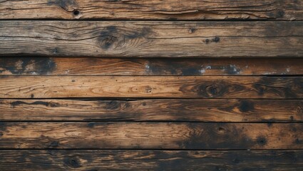 Poster - Rustic wooden texture background with weathered dark brown planks and natural grain patterns suitable for design and craftsmanship projects.
