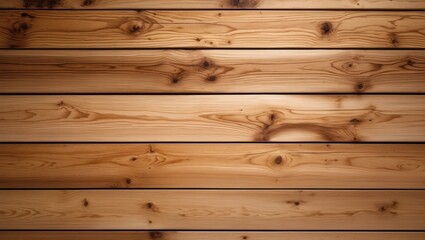 Poster - natural polished wooden planks texture with contrasting grain patterns and warm tones background