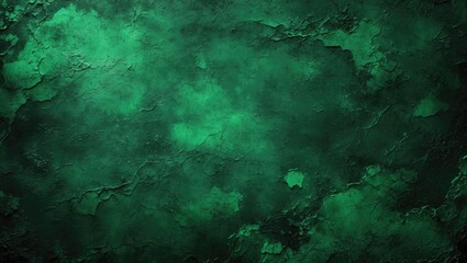 Wall Mural - Textured dark green abstract background with uneven surface and organic patterns suitable for design projects and backgrounds.