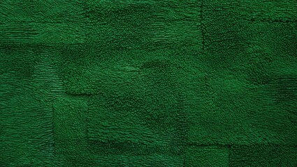 Poster - Textured green carpet background with a rich and vibrant appearance suitable for interior design or decorative purposes.