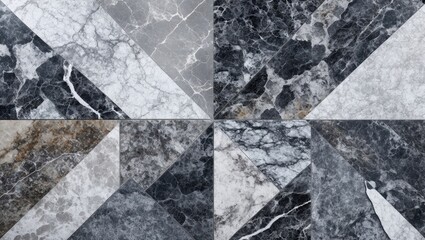 Poster - Gray and white marble stone texture abstract background for luxury interior design tiles and wallpaper in contemporary settings