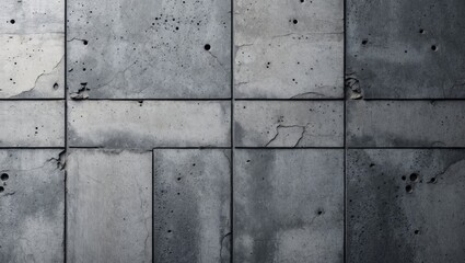 Poster - Textured gray concrete background with abstract patterns showcasing imperfections and cracks for modern design projects.