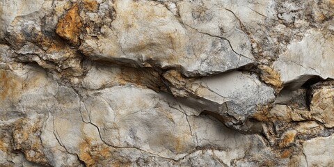 Aufkleber - Natural stone texture featuring earthy tones of gray and brown, displaying intricate cracks and organic details ideal for creative projects.