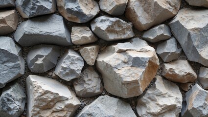 Poster - Granite rock texture background featuring various sizes and shapes suitable for nature and construction themes